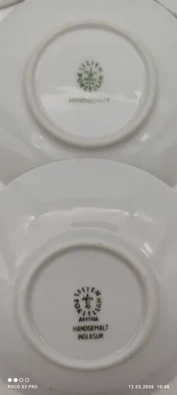 Lilien Porzellan Mocca-Untersetzer 6er | Sammlerstück - Bild 8