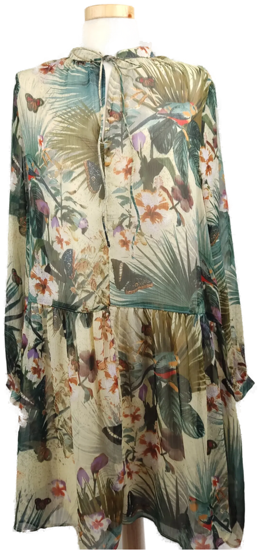 H&M Damen-Midikleid gemustert - S/36 - Bild 1