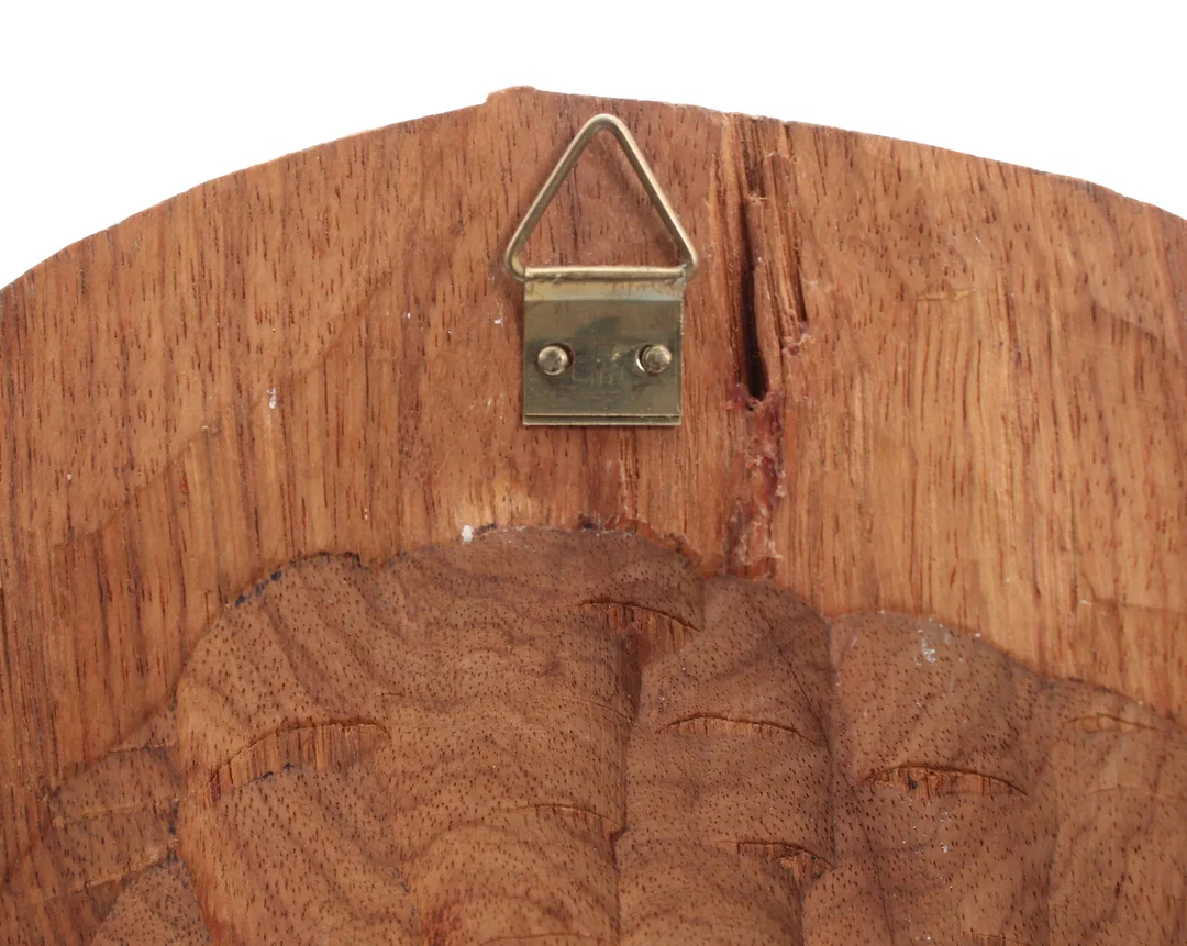 Afrikanische Holzmaske – handgeschnitzt – Wandmaske – ca. 34,5 cm – Bild 3