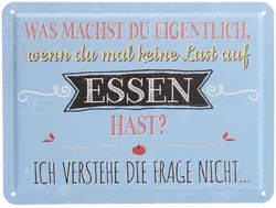 3 Stück Metallschilder, verschiede Redensarten, Wanddeko, 20x15 cm - Bild 2