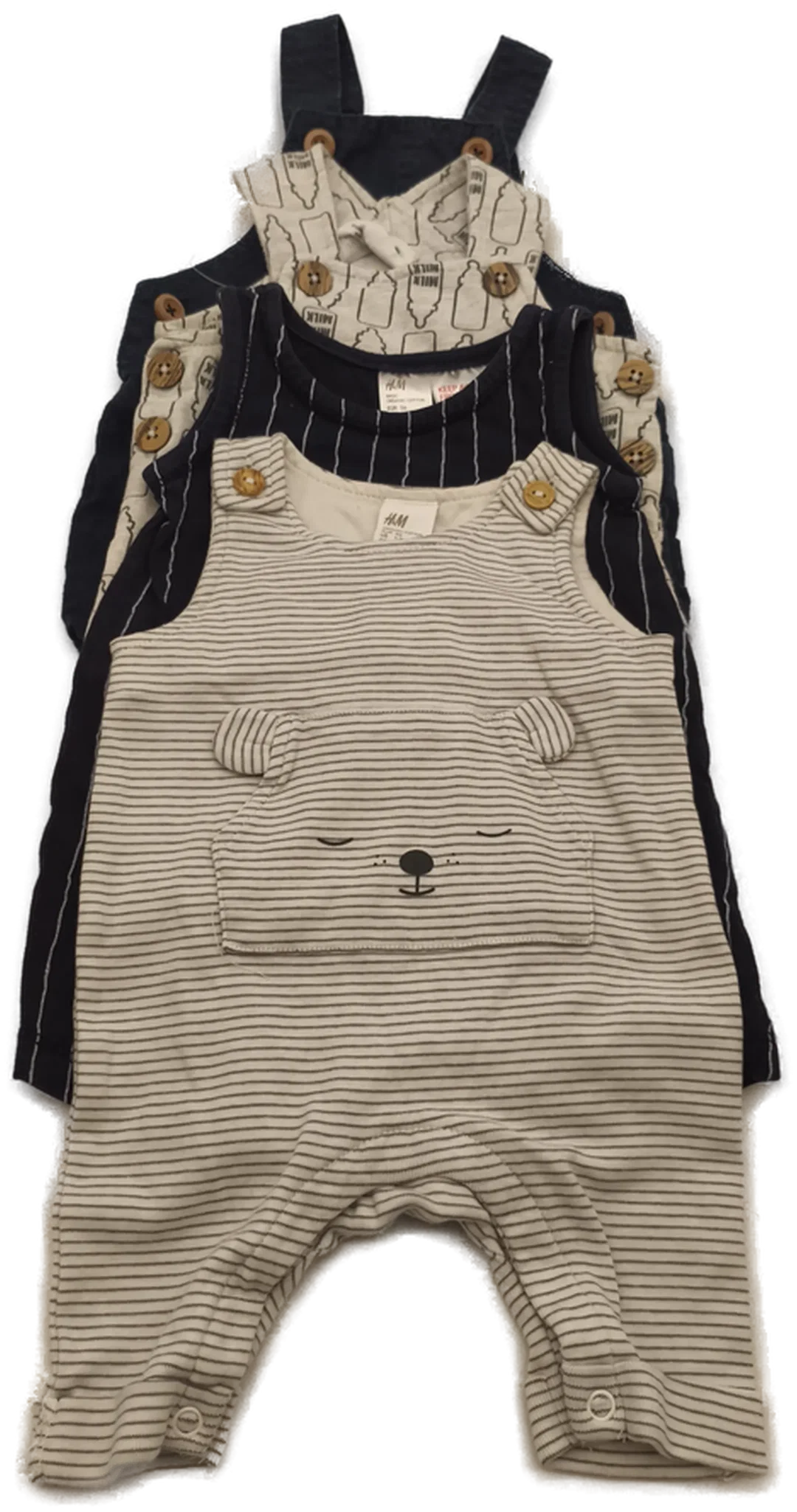 4er Set Latzhose Baby, Gr. 56 – Bild 4