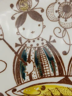 Vintage Norwegische Keramik - Inger Waage Teller - 2 Stück - Bild 7