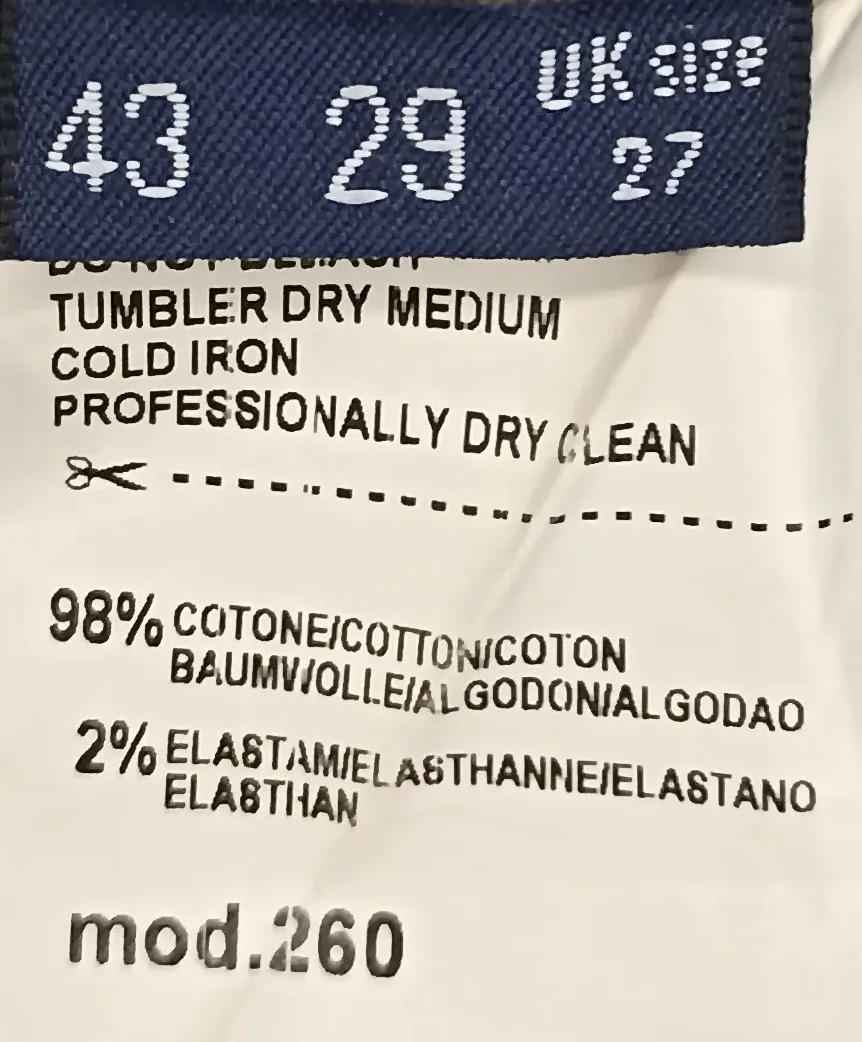 Trussardi Jeans Damen Jeans dunkelbraun Gr. UK 27 – Bild 3