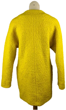 Zara Damenmantel In Gelb, Größe 36 | Moderner Teddylook – Vorschau 3