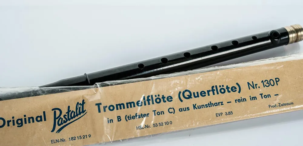 Pastalit Trommelflöte Querflöte, Nr. 130P schwarz – Bild 2