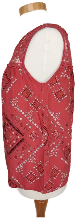 ONLY Damen Top rotbraun gemustert - XS/34 - Bild 3