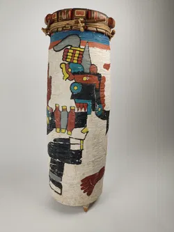 Standtrommel mit Ethno-Motiv - Bild 1