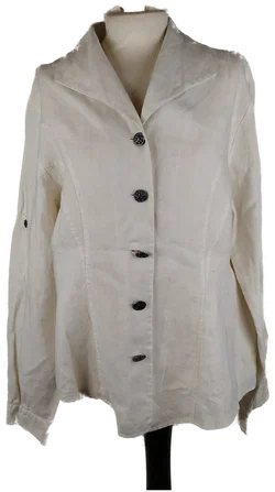 Giesswein Trachten-Bluse - Gr. 42 / 100% Leinen - Bild 1
