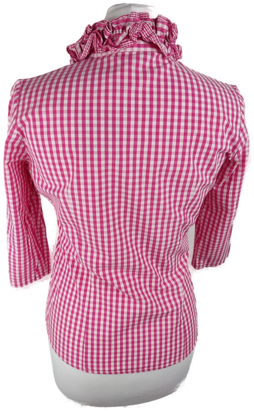 Arido Trachtenbluse Größe 34 Rosa Kariert | Rüschencharme – Bild 3