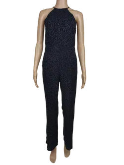 Mango Damen Jumpsuit, marine - Gr. XS - Bild 1