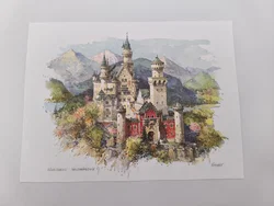 2er - Set Kunstdrucke, Königsschloss Neuschwanstein & Schloss Herrenchiemsee - Detlev Nitschke – Vorschau 2