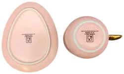 Oster Kaffeebecher pastellrosa mit Untertasse - Bild 3