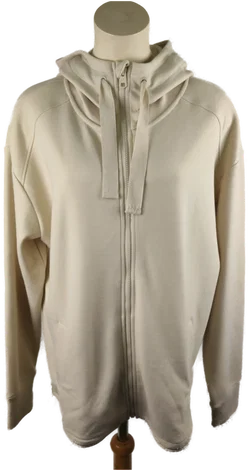 Damenweste Beige mit Kapuze, Gr. 44 | Sportlich