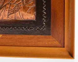 Holzbild mit Reliefbild 