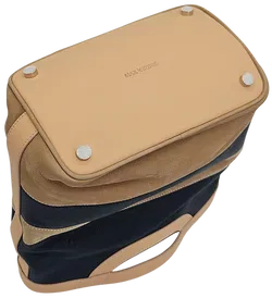 Max V. Koenig Damen Handtasche, marine/beige - Höhe ca. 29 cm  - Bild 4