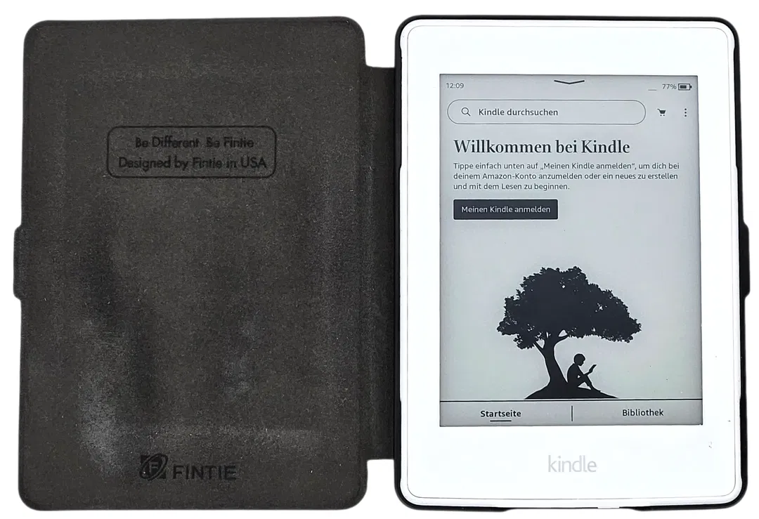Kindle Paperwhite mit Hülle - 7. Generation - weiß - Bild 1