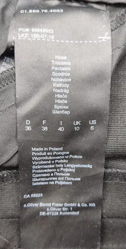 s. Oliver Damenhose dunkelgrau - Gr. 36 - Bild 4