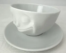 Fiftyeight Products Kaffeetasse mit Untertasse / grinsenden Gesichtsausdruck - Bild 2