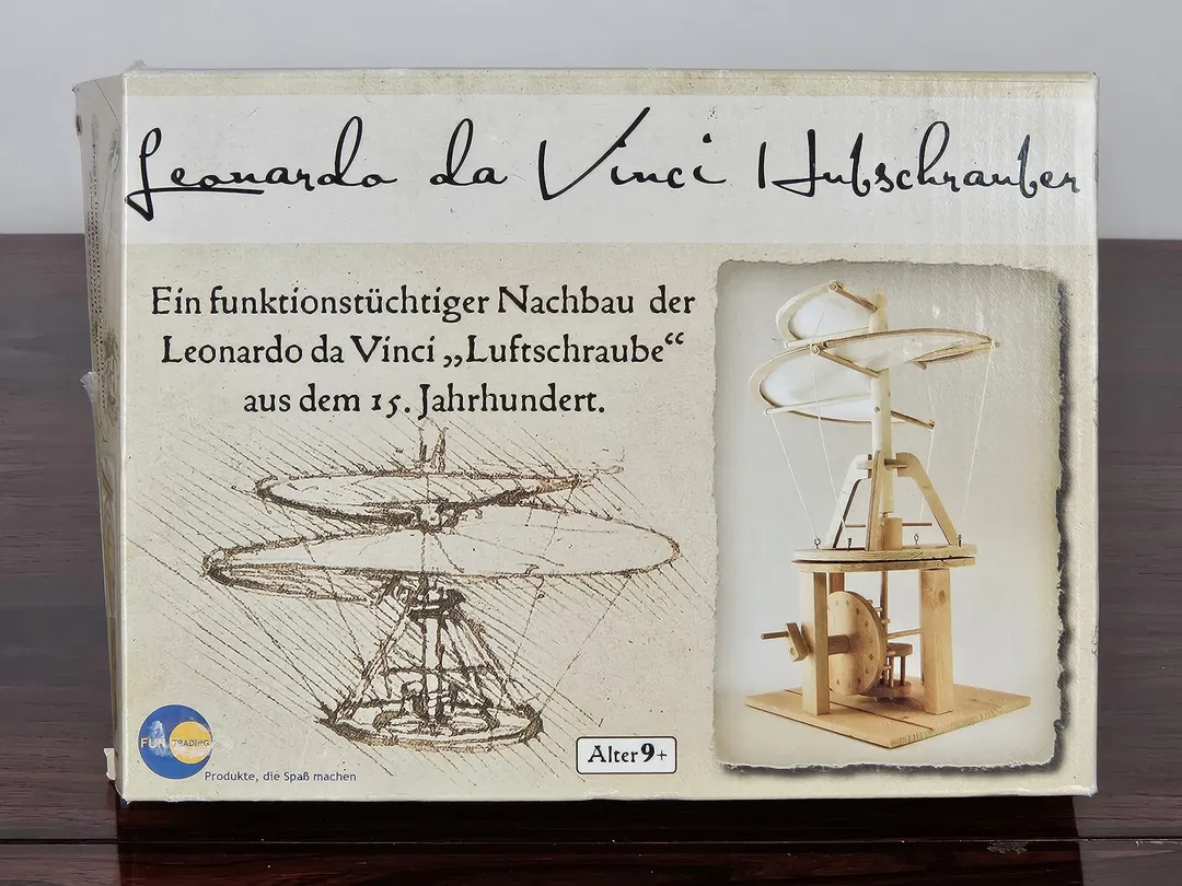 Leonardo da Vinci - Luftschrauber- Holzspielzeug - Fun Trading - Bild 4