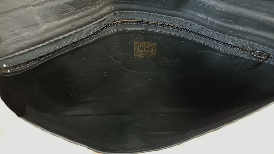 Schlangenoptik Damen Vintagetasche und Brieftasche  – Bild 4