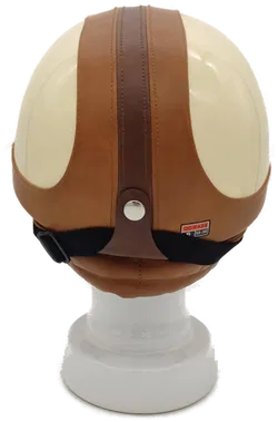Motorradhelm Retro unisex braun/beige Gr. S (55-56) - Bild 3