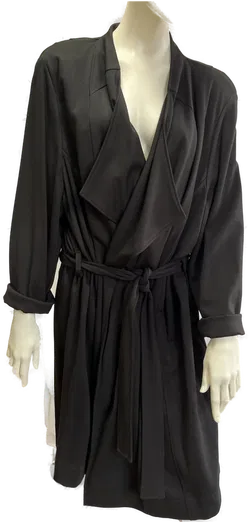 SEMPRE PIU by Chalou schwarzer festlicher Damenmantel Gr. 52 - Bild 2