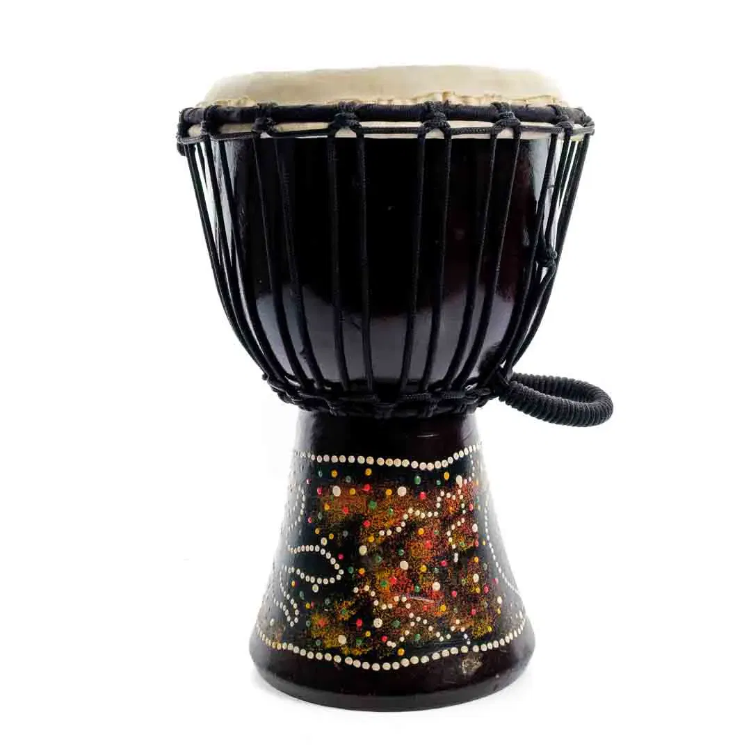 Djembe Trommel Handbemalt – 30 cm hoch, Ø 20 cm - Bild 4