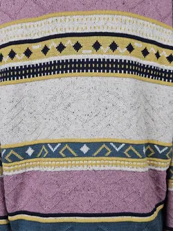 Vintage Damen Strickweste, multicolor - Gr. L  - Bild 4