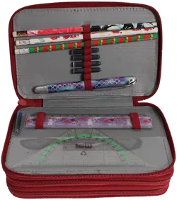 Spirit Federmäppchen 3-fach befüllt mit Zubehör, individuell gestaltet - Bild 3