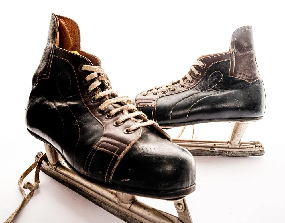 Vintage Eislaufschuhe Deko Größe ca. 41/42 - Bild 3