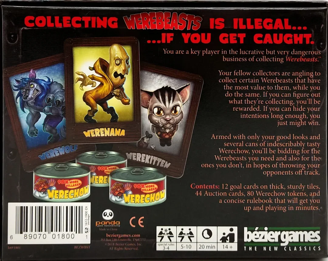 WEREBEASTS - The Social Deduction Collection Game - Gesellschaftsspiel - Bézier Games™ – Bild 2