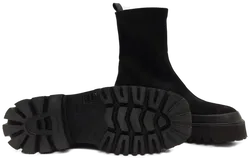 Pons Quintana Stiefelette Damen Schwarz Rauleder Gr: 38 - Bild 4