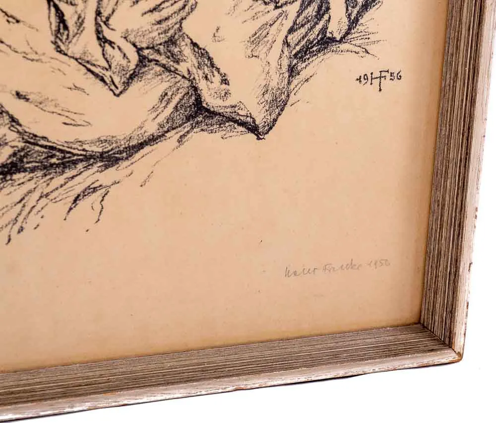 Lithographie "Christi Geburt" Hans Franke – Bild 2