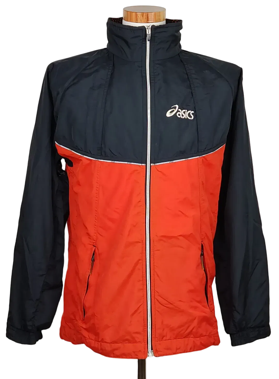 Asics Herren Sportjacke, rot/schwarz - Gr. S  - Bild 4