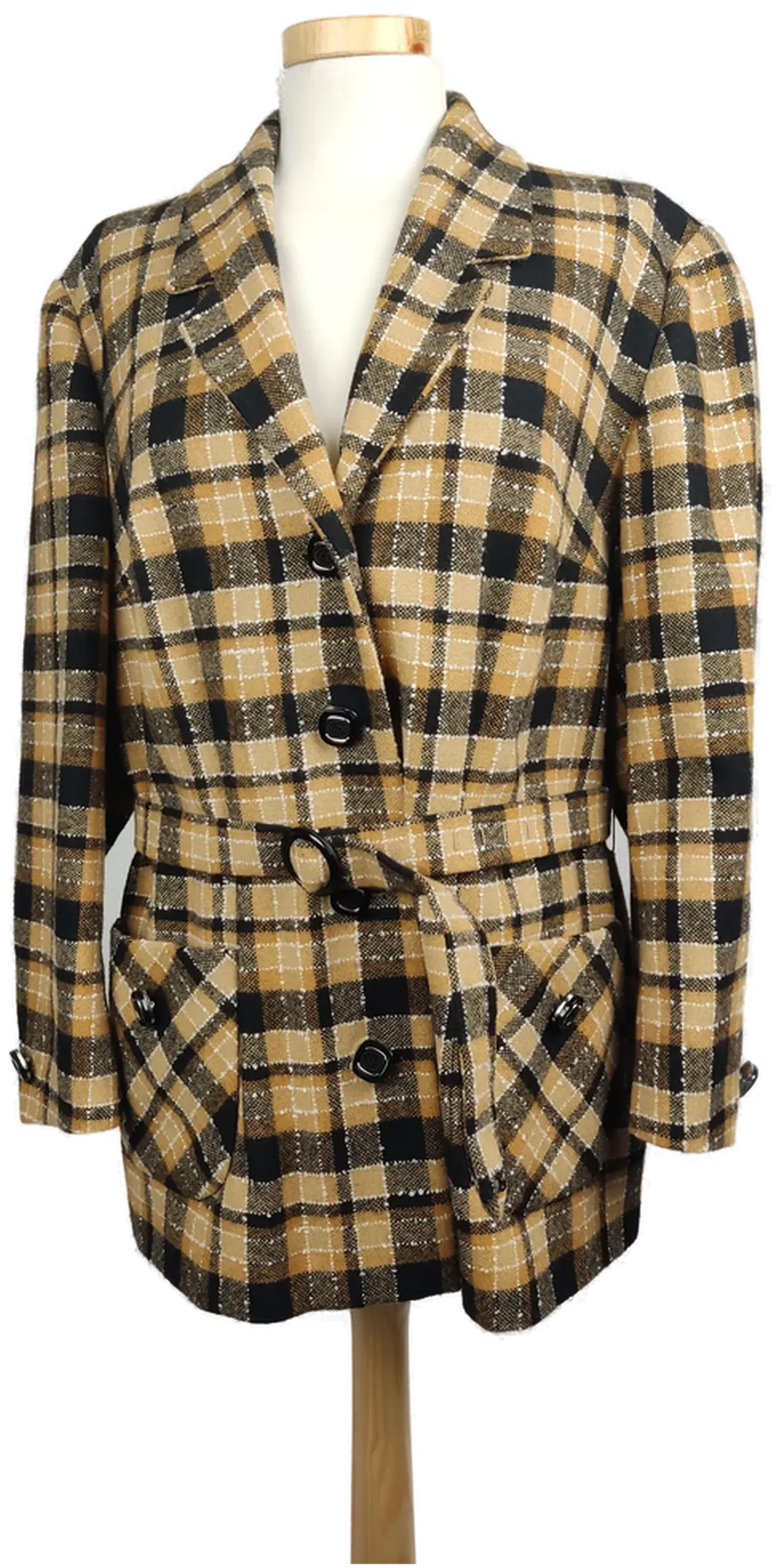 Damenblazer Vintage kariert mehrfarbig- XL/ 42 - Bild 1