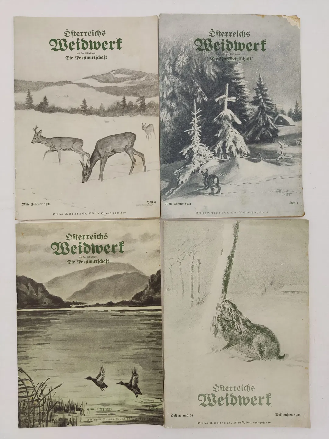 Österreichs Weidwerk - 10 Hefte - Jagdmagazin 1934 - Bild 2