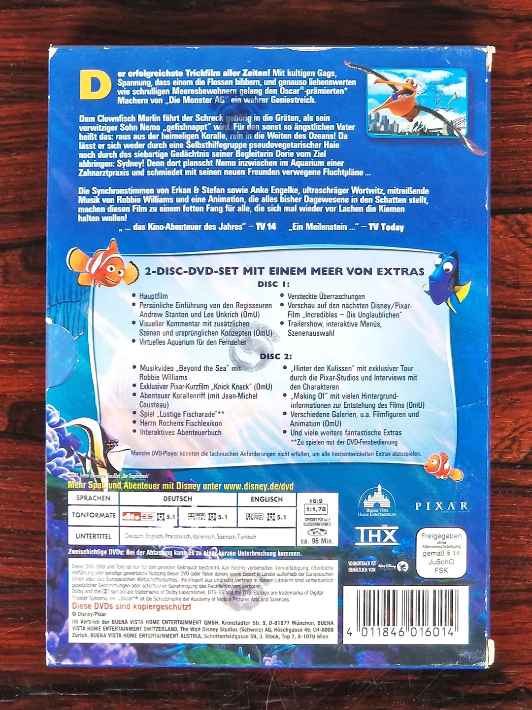 Findet Nemo - Film - DVD - 2-Disc Set im Schuber – Bild 2