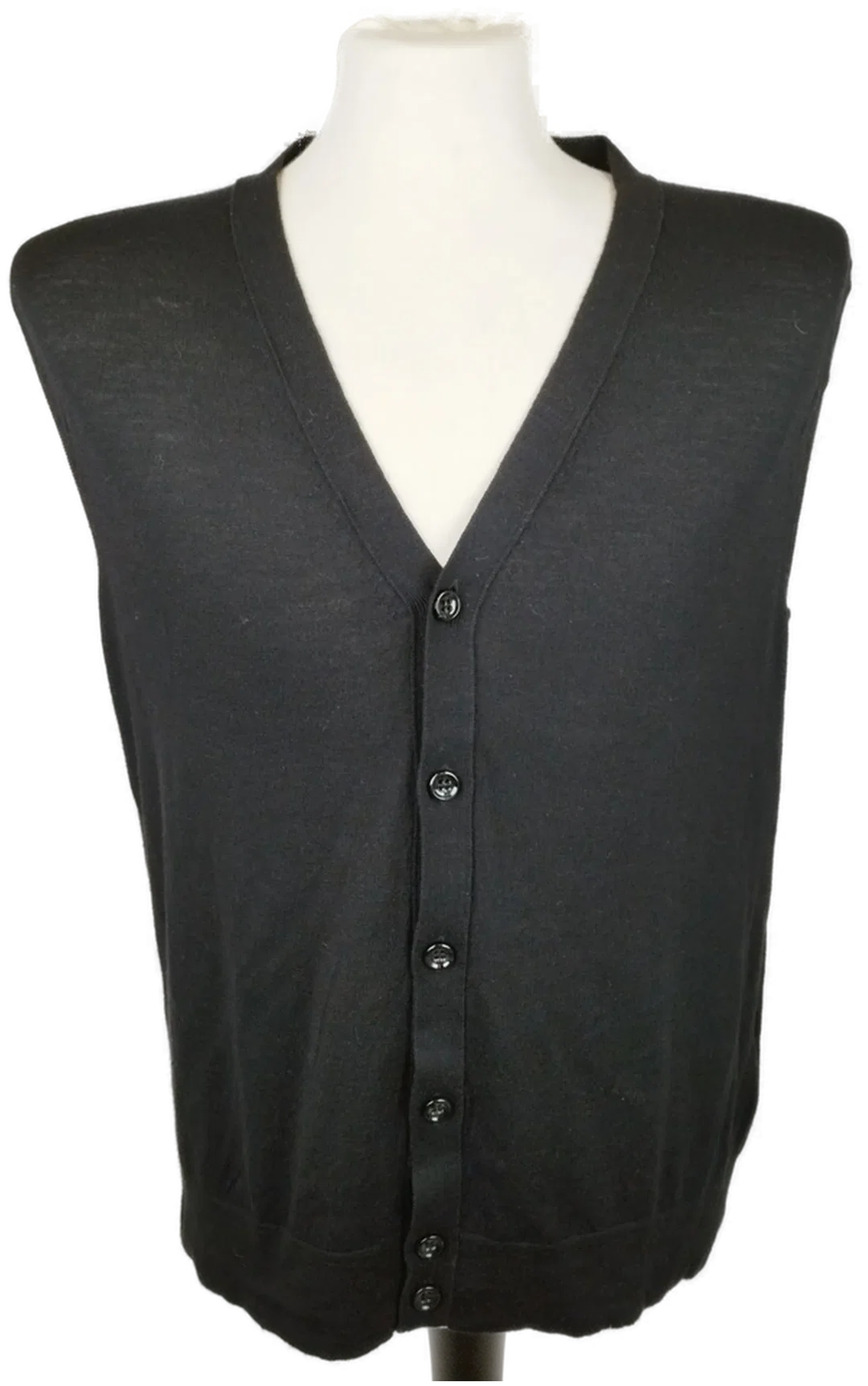 Klassisches Windsor Herren-Gilet - Gr. 52 / 100% Merino-Wolle - Bild 4