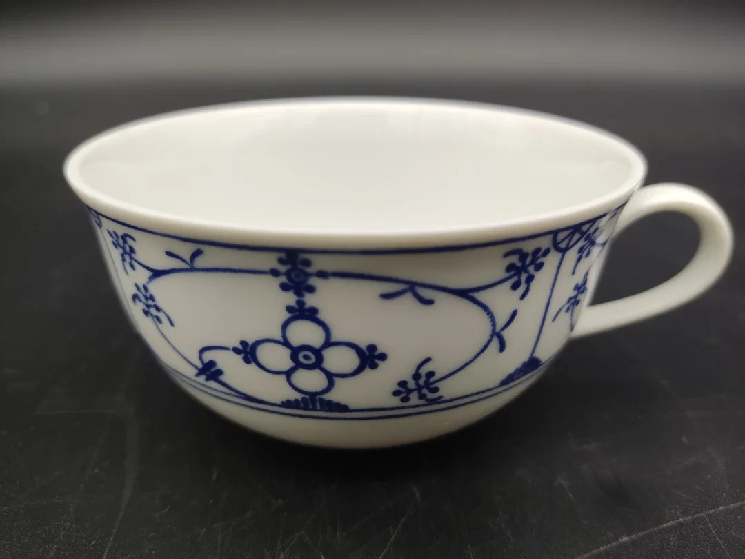 9 teiliges Service / Form Marienbad Ingres Weiss / Indisch Blau / Strohblume  – Bild 6