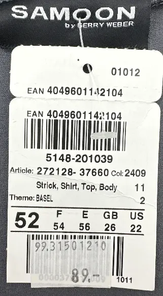 Samoon by Gerry Weber - Damenshirt - Gr. 52 – Bild 4