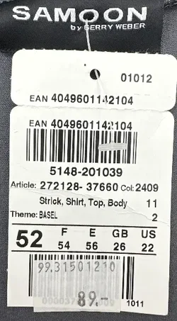 Samoon by Gerry Weber - Damenshirt - Gr. 52 - Bild 4