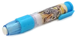 Radiergummistift blau mit Tiermotiv - Bild 1