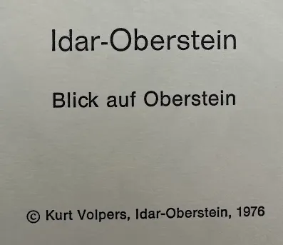 Prof. Horst Römer - Bildermappe - Idar-Oberstein 1976 – Bild 14