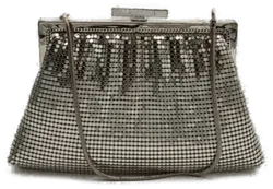 Vintage Glomesh Silber Tasche - Bild 1