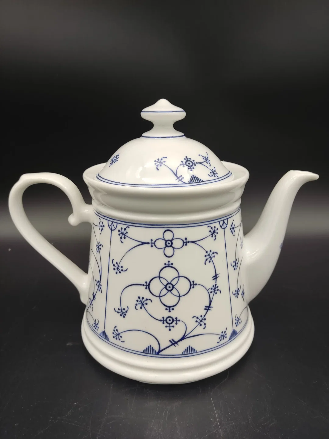 9 teiliges Service / Form Marienbad Ingres Weiss / Indisch Blau / Strohblume  – Bild 2