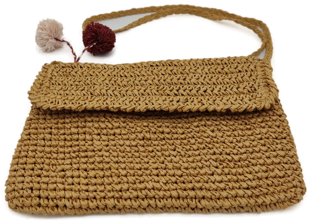 Leichte Sommer Handtasche Damen aus Stroh - Bild 4