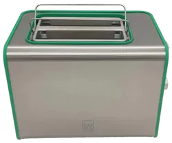 Simpex Colors Design-Toaster (2-Scheiben, grün/silber) - Bild 6