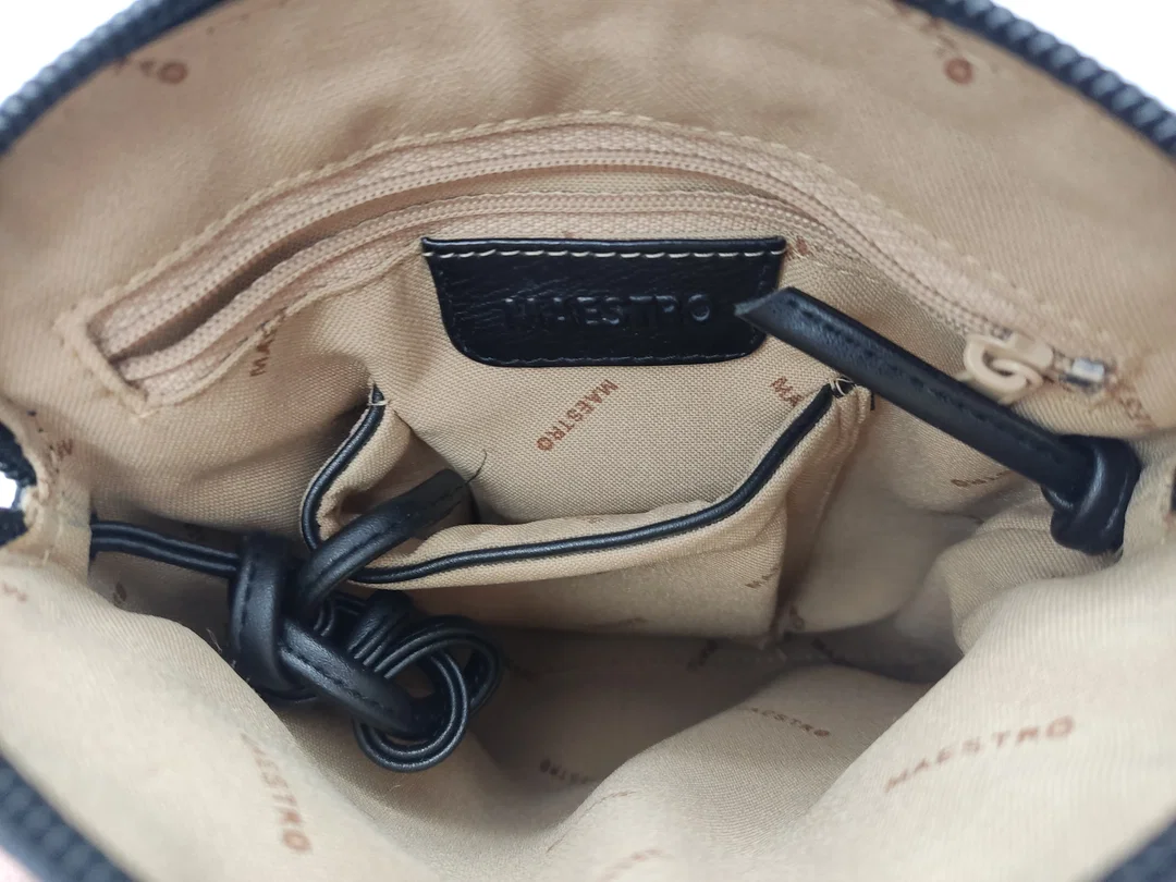 Maestro Handtasche Umhängetasche klein schwarz – Bild 2