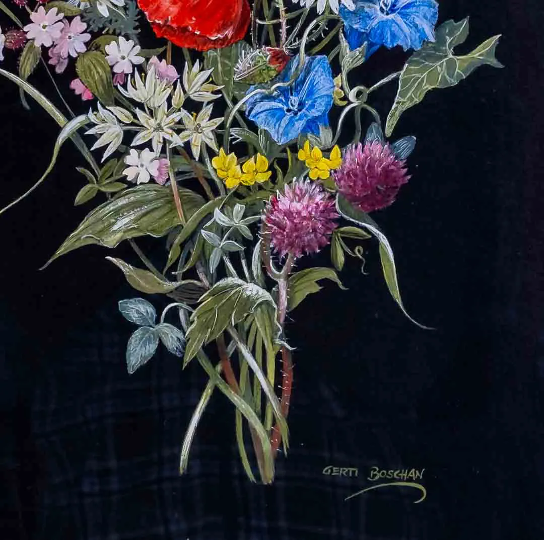 Bild Gemälde Kunst Gertrudis Agnes "Gerti" Boschan "Blumen" – Bild 2