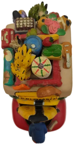 Keramik Chiva-Bus 'Colombia'  |  Handbemalt Folklore - Bild 6